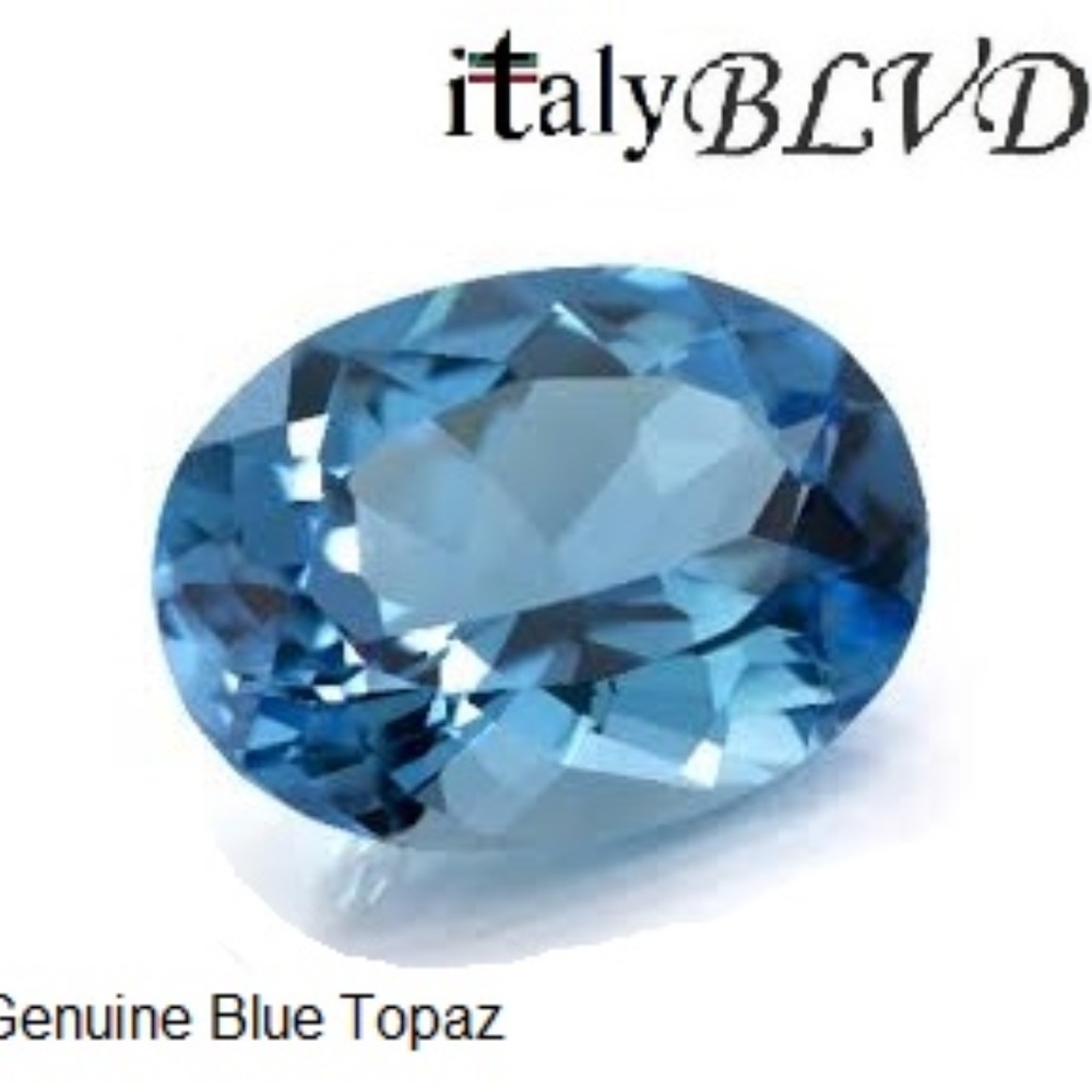 Genuine Blue Topaz precious stone